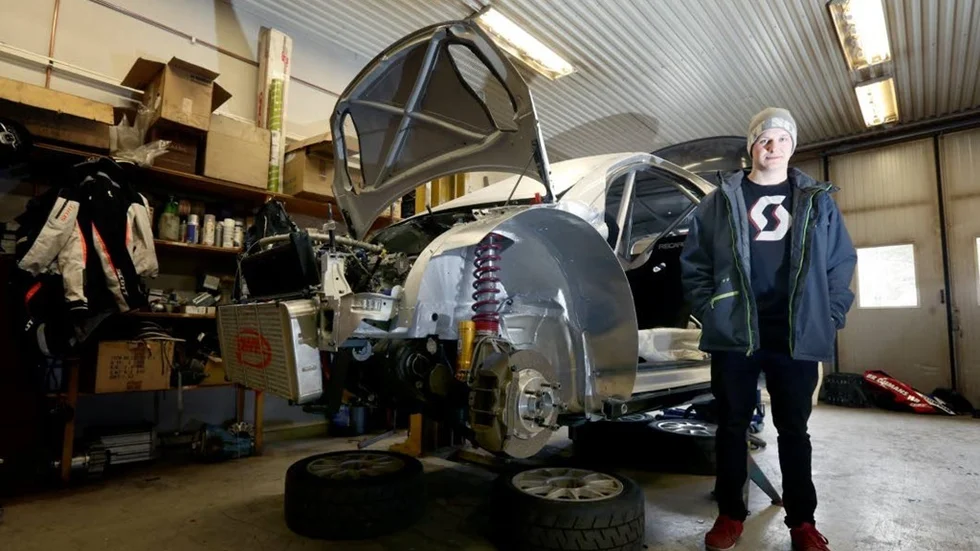 Emil Öhman har debuterat i rallycross EM- och VM. I nästa deltävling siktar han högre. (Arkivbild)