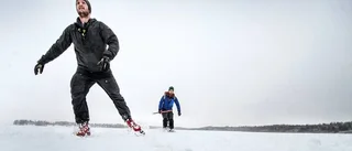 Webb-tv: Långfärdsskridskor på snöklädda isar
