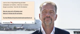Störningar på Destination Gotlands sajt under förra veckan