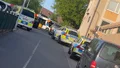 Polispådrag på gata i centrala Linköping