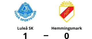 Aram Tesfaldet Shibeshi avgjorde när Luleå SK sänkte Hemmingsmark