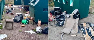 Här används stationen som soptipp: "Ser inte klokt ut"