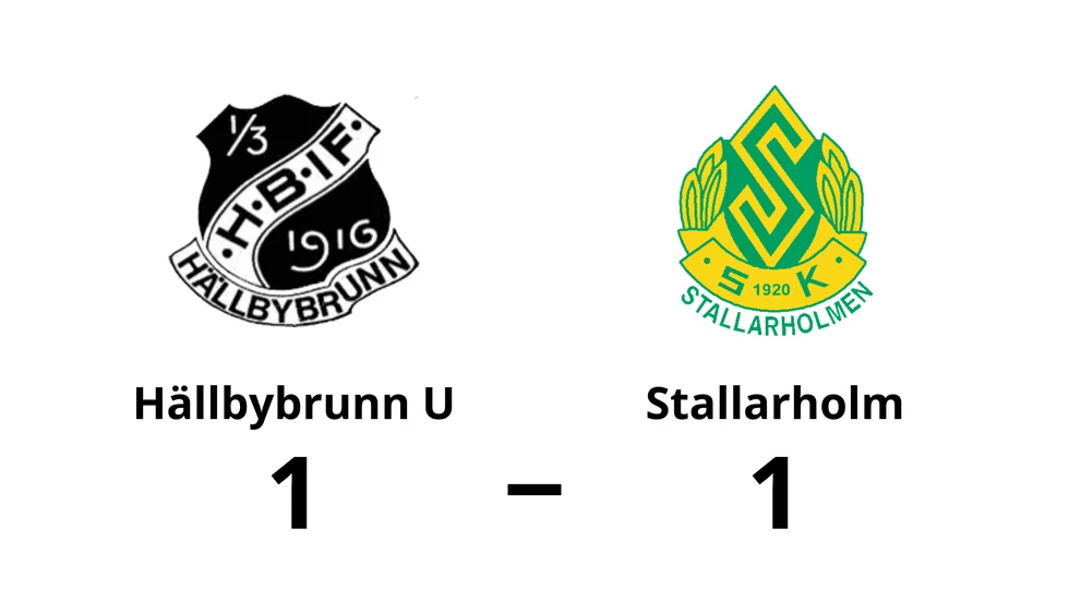 Hällbybrunns IF U spelade lika mot Stallarholmens SK U