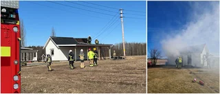 Risbränning gick snett – spred sig till förråd