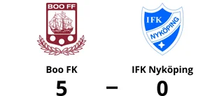 IFK Nyköping chanslöst mot Boo FK