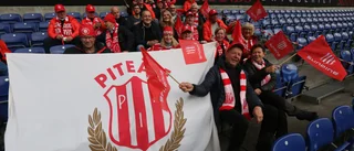 Piteås supportrar stöttar laget