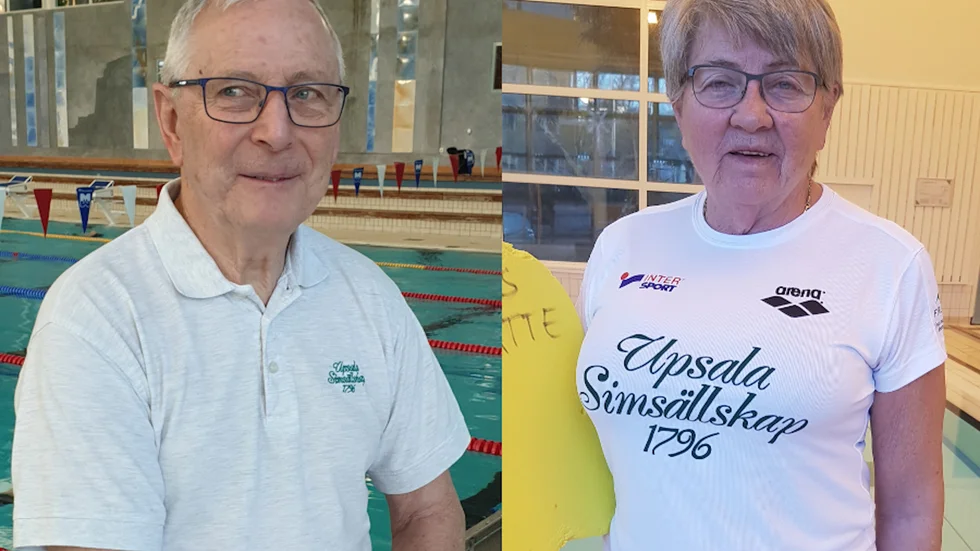 Bo och Ingegerd Andersson har varit aktiva i Upsala Simsällskap sedan 80-talet. 