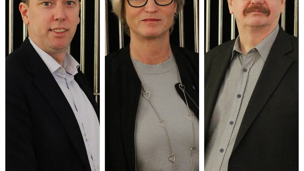 Olle Vikmång (S), Eva-Britt Sjöberg (KD) och Lars Stjernkvist (S) vill trappa upp arbetet mot välfärdsbrott.