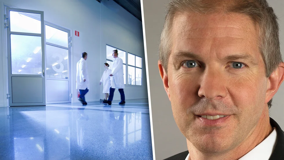 Labbchefen Mikael Eriksson på Camfil Tech Center berättar att företaget får många frågor med anledning av virusutbrottet.