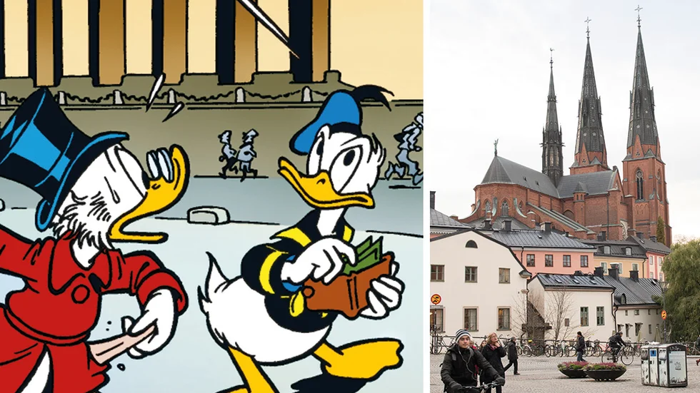 Nästa år ska Kalle Anka komma till Uppsala. Bilden är hämtad från när Kalle besökte Göteborg tidigare i år. 