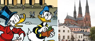 Kalle Anka kommer till Uppsala