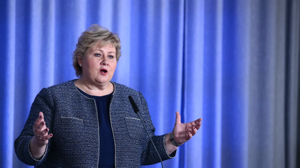 Norges statsminister Erna Solberg (H). Arkivbild.
