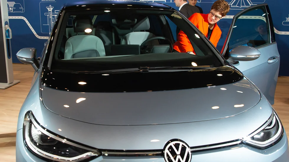 Volkswagens ID3-modell kan komma att gynnas när elbilar ska subventioneras i Tyskland. Arkivbild.