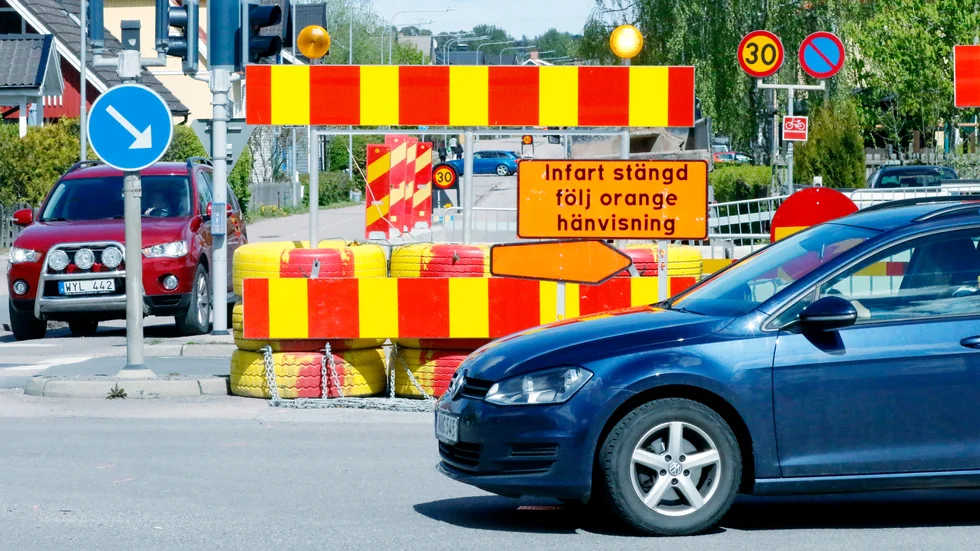Flera vägarbeten sker i sommar längs med Sundbyvägen i Eskilstuna.