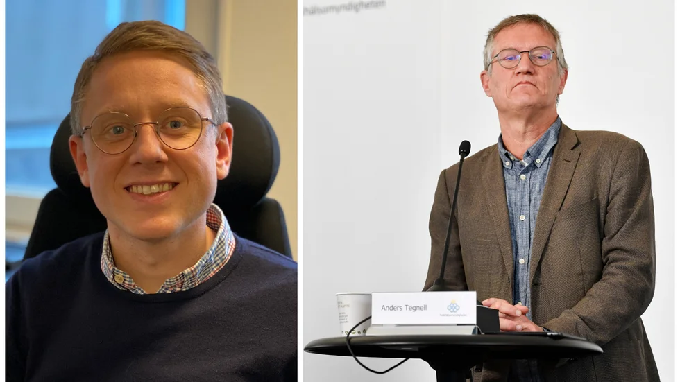 Christer Abrahamsson och Sef har inte fått något gehör från Anders Tegnell. 