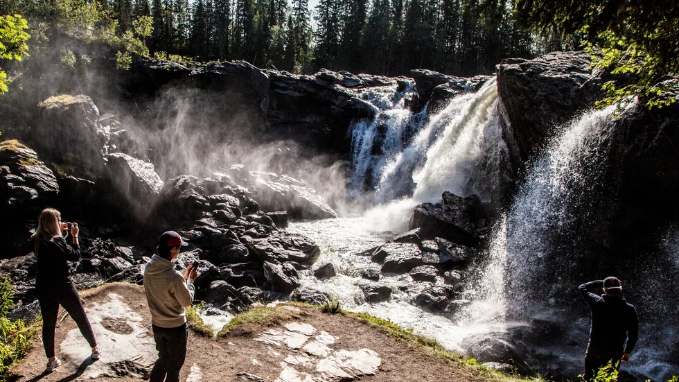 Ristafallet hör till Jämtlands främsta sevärdheter.