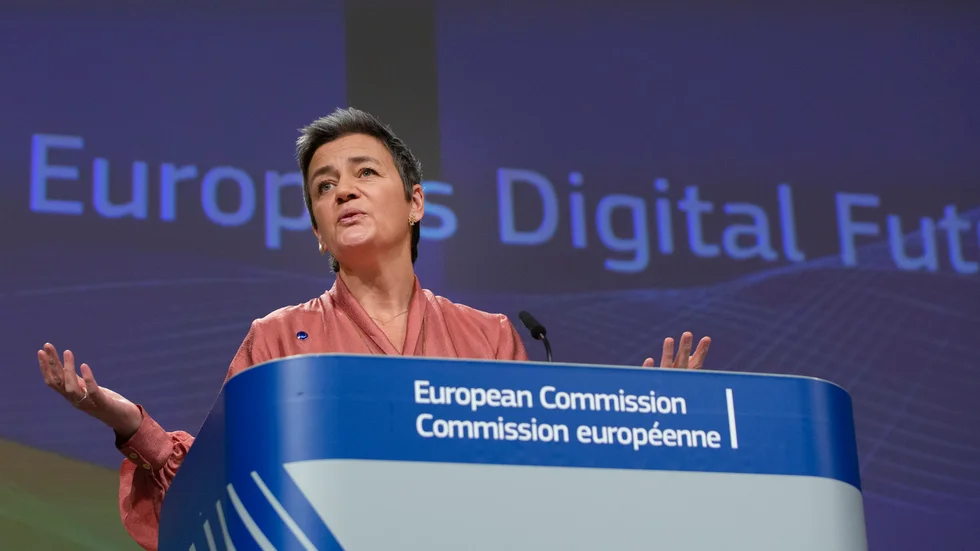 EU:s digitaliseringskommissionär Margrethe Vestager. Arkivbild.