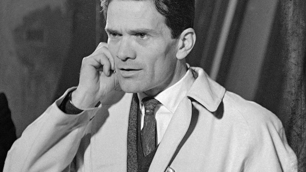 Filmaren, dramatikern, författaren och poeten Pier Paolo Pasolini. 
