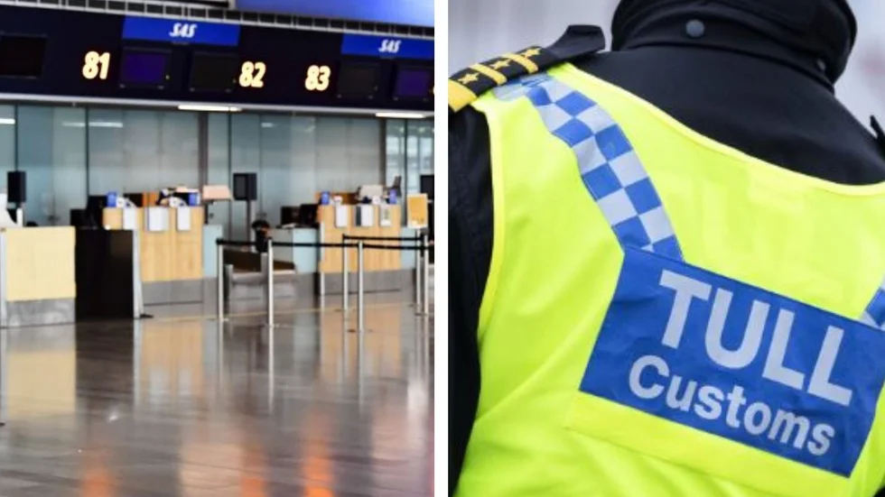 En 58-årig man stoppades i tullen på Arlanda. 