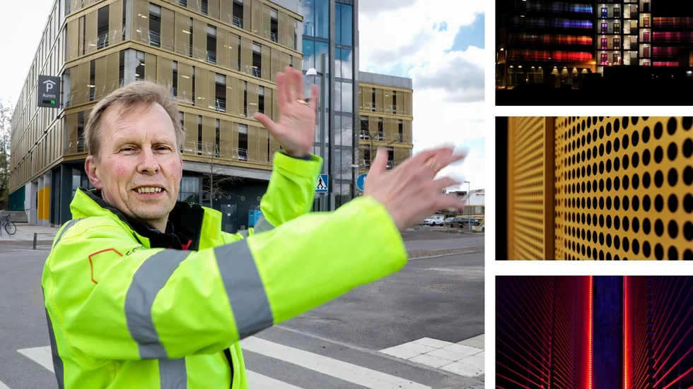 "Effektbelysningen gör p-huset tryggare och trevligare", säger projektchefen Niklas Hallkvist.