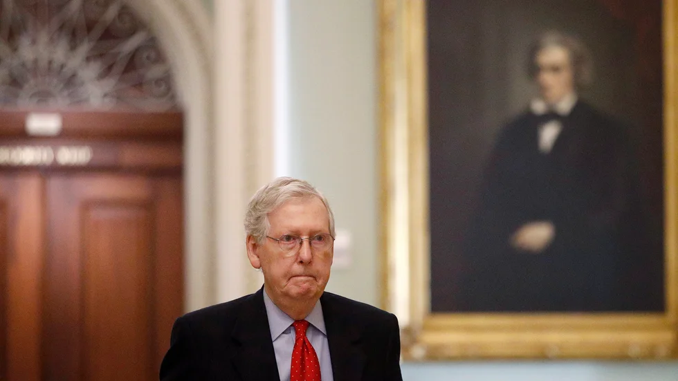 Senatens majoritetsledare, Kentuckyrepublikanen Mitch McConnell.