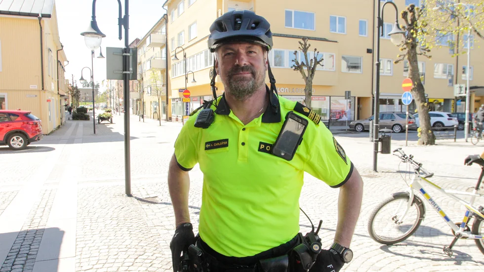 Elsparkcyklar finns även här, men är inget stort problem, säger områdespolisens chef Anders Carlsäter. 