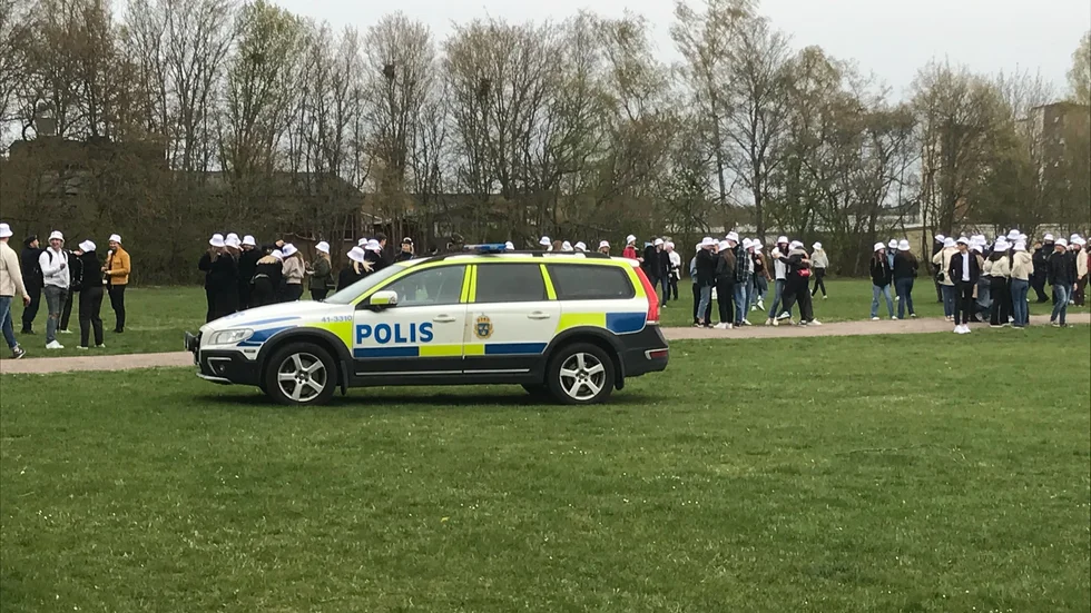 Samma fest, men annan plats. Polisen skingrade Nyköpingsstudenter från att fira sin sedvanliga Beppefest.