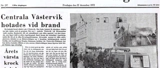 1972: Brandkatastrof hotade under julhandeln