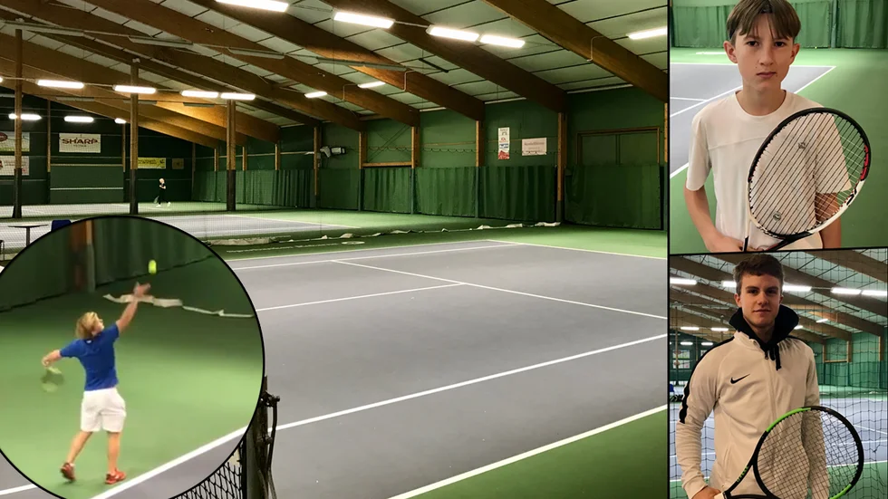 Vasahallen i Strängnäs med sina tre banor.