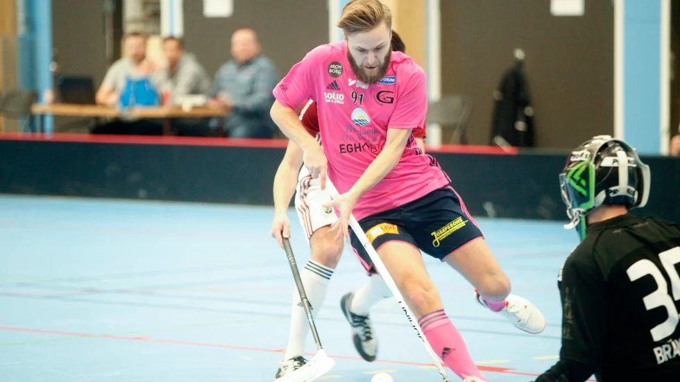 Rikard Posta försökte offensivt hela matchen.