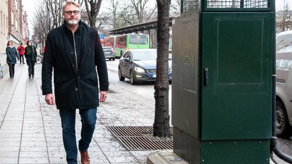 Hannes Vidmark, miljöchef vid Uppsala kommun, är bekymrad över luftkvaliteten.