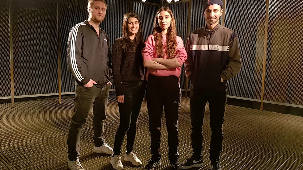 David Rangborg, Shirin Golchin, Madeleine Martin och Peshang Rad. 