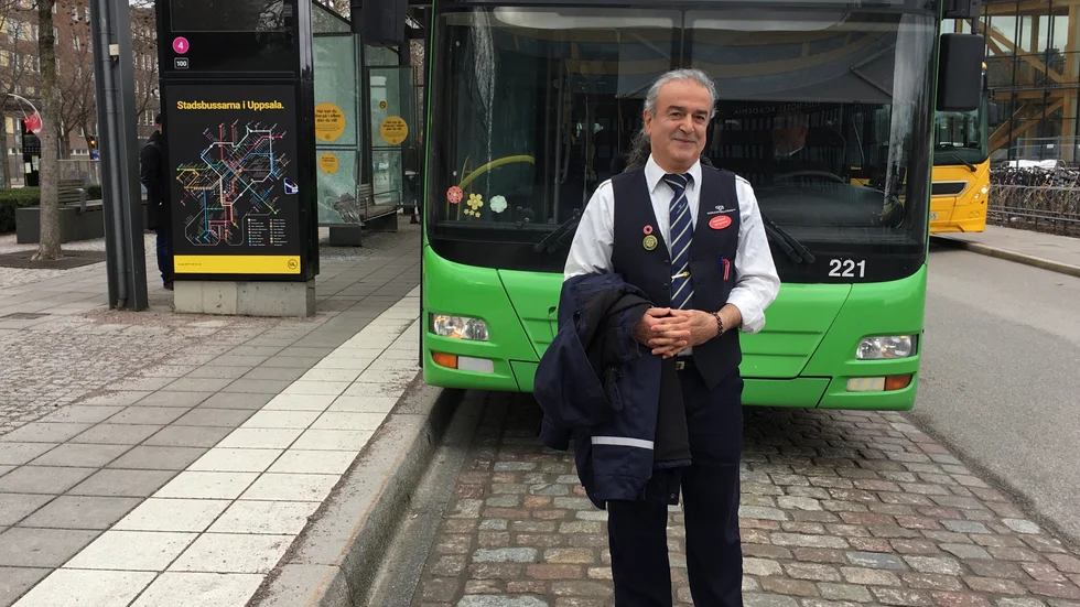 Jafar Sarehkani är skyddsombud på Gamla Uppsala buss AB och har arbetat som bussförare i 20 år.