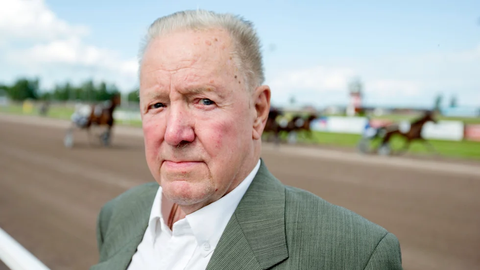 Arne Eriksson var förstås på plats på Mantorptravets 50-årsjubileum.