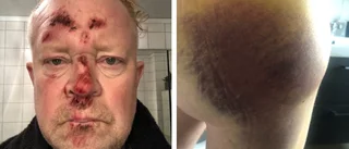 "Såg hur hans ansikte lystes upp av skärmen"