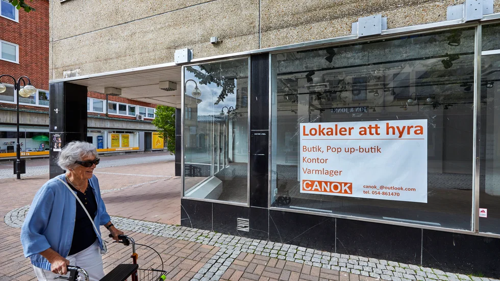Butiksdöd, här i värmländska Kristinehamn.