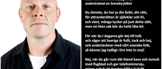 Jacke: Skriv inte under med svenska folket