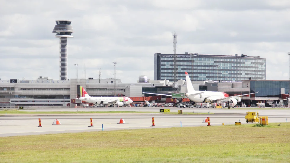 Under januari landade 2 166 inrikesflyg på Arlanda.
