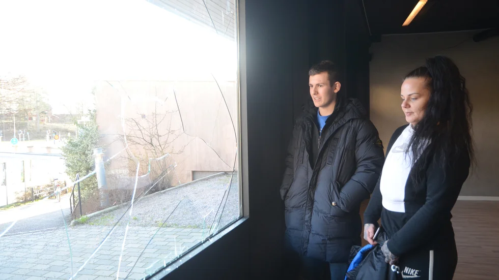 Västerort Bläck X Nyköping har blivit utsatta för skadegörelse. 