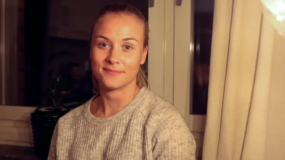 Stina Karlsson har fullt fokus på att komma tillbaka från korsbandsskadan.