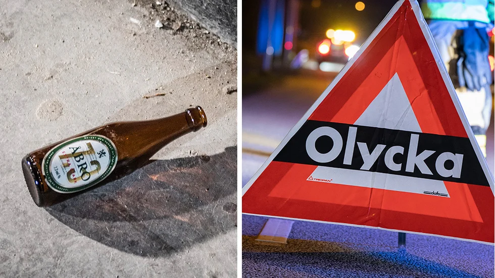 En lastbil välte och blockerade vägbanan. 
