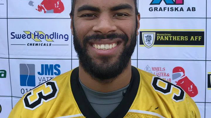 Sebastian Diakiti Johansson kämpade på CFL:s besök i Norrköping.