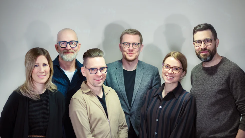 Therese Utterström, Daniel Wilén, Mats Långström, Niclas Wikström, Frida Ågren och Markus Tiburzi. 