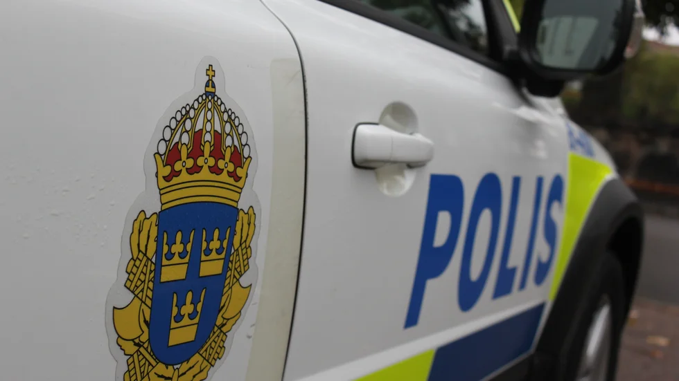 Calluna AB:s nya vd Fredrik Ström på plats utanför Linköpings slott där Calluna huserar i bottenvåningen på den vänstra flygeln.