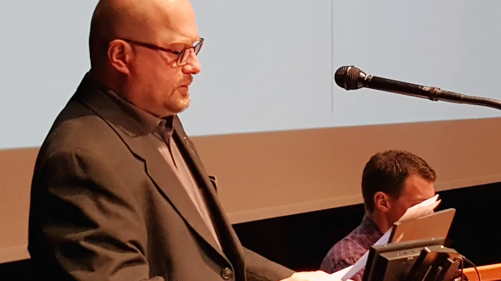 Dan Larsen, Sverigedemokraternas gruppledare i fullmäktige.