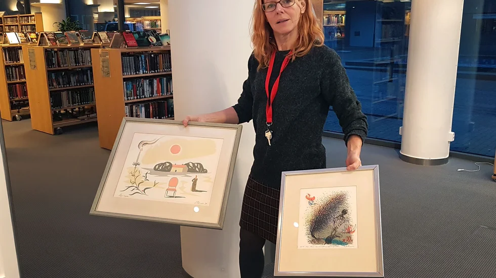 Under jul och nyår kommer konst från kommunens egna arkiv att få pryda väggarna hos Galleri Hörnet, men i februari är det tomt, berättar Lena Lindgren.