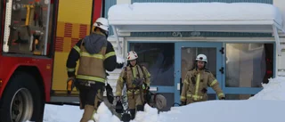 Larm om brand i flerfamiljshus