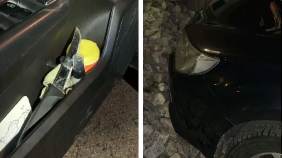 Den 55-årige mannen hade 2,0 promille alkohol i blodet när han körde bil i Åtvidaberg. Dessutom körde han omkring med en kniv. 