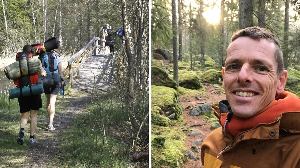 Upplandsstiftelsen är i planeringsstadiet av den nya sträckan och alla berörda markägare är ännu inte kontaktade. "Allt måste ske i samråd med markägare", säger Jochen Schreiber på stiftelsen, till höger i bild.