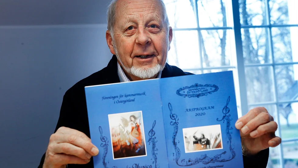 Rolf Clifford, ordförande i föreningen Kammarmusik i Östergötland, presenterar deras konsertprogram för 2020.